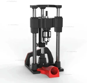 Aluminum alloy drill stand for wood and l (capacity 1-10mm) - multi-angle drilling guide with scale Aluminum alloy drill stand for wood and l (capacity 1-10mm) - multi-angle drilling guide with scale