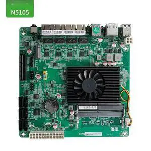 N5105 Quad-Core N100 Soft Routing NAS Motherboard 6 SATA Standard ITX 17CM Multi-HDD Sata N5105 Quad-Core N100 Soft Routing NAS Motherboard 6 SATA Standard ITX 17CM Multi-HDD Sata