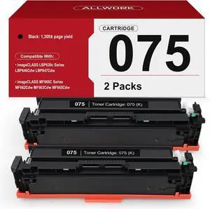 075 Black Toner Cartridge Compatible for Canon 075 MF665CDW MF662Cdw 2 Pack 075 Black Toner Cartridge Compatible for Canon 075 MF665CDW MF662Cdw 2 Pack