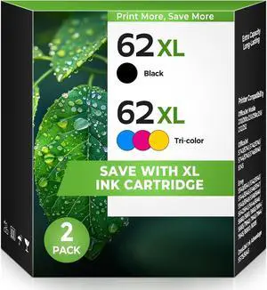 62XL 62 Black Ink Cartridges and Color Combo Pack for Envy 7640 5660 Compatible with HP 62xl 62 xl Ink hp62xl hp62 Printer ink Work for Envy 7645 5540 5740 5544 5545 5664 Office Jet 200 250 (2 Pack) 62XL 62 Black Ink Cartridges and Color Combo Pack for Envy 7640 5660 Compatible with HP 62xl 62 xl Ink hp62xl hp62 Printer ink Work for Envy 7645 5540 5740 5544 5545 5664 Office Jet 200 250 (2 Pack)