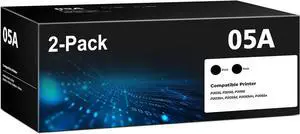 05A CE505A Toner Cartridges Black (2-Pack) Laser Jet P2035 P2050 P2056 05A CE505A Toner Cartridges Black (2-Pack) Laser Jet P2035 P2050 P2056