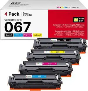 GPC Image 067 Toner Cartridge Set Replacement for Canon 067 067H Toner Cartridge Set Cartridge 067 use for Canon Color ImageClass MF656Cdw LBP632Cdw MF654Cdw MF653Cdw LBP633Cdw MF650C Printer (4 Pack) GPC Image 067 Toner Cartridge Set Replacement for Canon 067 067H Toner Cartridge Set Cartridge 067 use for Canon Color ImageClass MF656Cdw LBP632Cdw MF654Cdw MF653Cdw LBP633Cdw MF650C Printer (4 Pack)