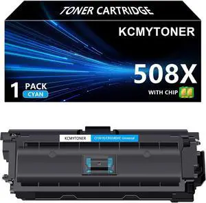 1 Pack 508X Cyan Toner Cartridge Compatible for HP 508X CF361X for Color Enterprise M553 M553dn M553n M553x MFP M577 M577z M577dn M577f M577c M552dn Printer 1 Pack 508X Cyan Toner Cartridge Compatible for HP 508X CF361X for Color Enterprise M553 M553dn M553n M553x MFP M577 M577z M577dn M577f M577c M552dn Printer