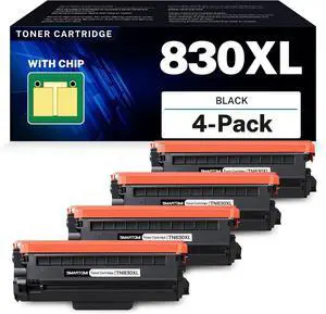 TN830XL Toner Cartridge Replacement for Brother TN830XL TN830 830XL 4-Pack TN830XL Toner Cartridge Replacement for Brother TN830XL TN830 830XL 4-Pack
