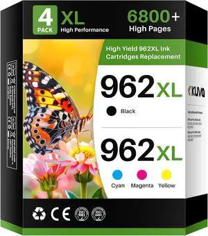 Kuva 962XL Ink Cartridges Combo Pack Replacement for HP 962XL (4 Pack) Kuva 962XL Ink Cartridges Combo Pack Replacement for HP 962XL (4 Pack)