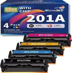 201A Toner Cartridges 4 Pack M277dw Replacement for HP 201A 201X CF400A for HP Color LaserJet Pro M274n M252dw m277 M252 M277c6 Printer (B/C/M/Y Color) 201A Toner Cartridges 4 Pack M277dw Replacement for HP 201A 201X CF400A for HP Color LaserJet Pro M274n M252dw m277 M252 M277c6 Printer (B/C/M/Y Color)