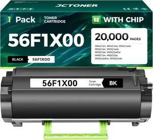56F1X00 Black Extra High Yield Toner Cartridge Compatible with Lexmark 56F1X00 Toner Replacement for Lexmark MS421 MS521 MS621 MX521 MX522 MX622 MS622 MX421 Laser Printer Ink dn dw de adn adw adhe 56F1X00 Black Extra High Yield Toner Cartridge Compatible with Lexmark 56F1X00 Toner Replacement for Lexmark MS421 MS521 MS621 MX521 MX522 MX622 MS622 MX421 Laser Printer Ink dn dw de adn adw adhe