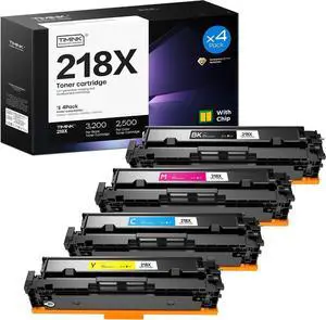 218X W2180X Toner Cartridges 4 Pack for Color LaserJet Pro 218X W2180X Toner Cartridges 4 Pack for Color LaserJet Pro