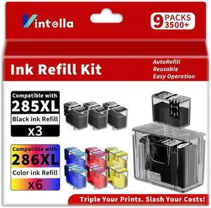 285XL 286XL Ink Refill Kit for Canon 285 and 286 Ink Cartridges Combo Pack Compatible for Canon PIXMA TS7720 TS7722 TR7820 (6BK/2C/2M/2Y, Ink Cartridges Not Included) 285XL 286XL Ink Refill Kit for Canon 285 and 286 Ink Cartridges Combo Pack Compatible for Canon PIXMA TS7720 TS7722 TR7820 (6BK/2C/2M/2Y, Ink Cartridges Not Included)