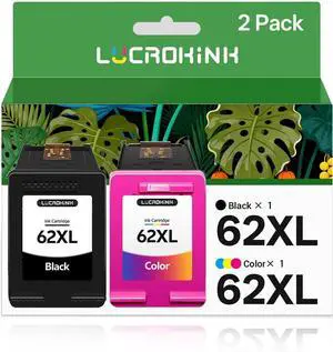 62XL Ink Cartridge Black and Color: Replacement for HP 62 62XL 62XL Ink Cartridge Black and Color: Replacement for HP 62 62XL