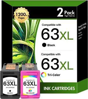63 63XL Ink Cartridges Combo Pack for HP 3830 4520 4650 5255 5258 Printers 63 63XL Ink Cartridges Combo Pack for HP 3830 4520 4650 5255 5258 Printers