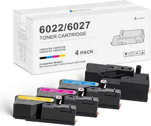 WorkCentre 6027 Phaser 6022 Toner Cartridge 4 Pack High Yield Set WorkCentre 6027 Phaser 6022 Toner Cartridge 4 Pack High Yield Set