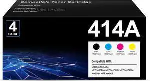 414A Toner Cartridges 4 Pack Compatible for HP M479fdw Toner Cartridges 414A Toner Cartridges 4 Pack Compatible for HP M479fdw Toner Cartridges