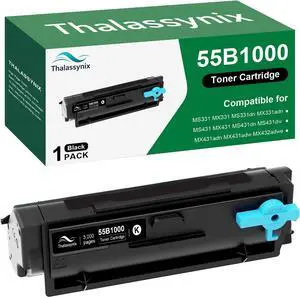 55B1000 Toner Cartridge Compatible for Lexmark MS431 Toner Cartridge MS331 MX331 MX431 Toner 55B1000 55B1H00 for MS331dn MS431dn MS431dw MX331adn MX431adw MX431adn MX432adwe Laser Printer Black 55B1000 Toner Cartridge Compatible for Lexmark MS431 Toner Cartridge MS331 MX331 MX431 Toner 55B1000 55B1H00 for MS331dn MS431dn MS431dw MX331adn MX431adw MX431adn MX432adwe Laser Printer Black