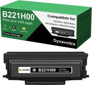 DynaVoltran B221H00 Black Toner Cartridge with Chip(3,000 Pages) 1-Pack DynaVoltran B221H00 Black Toner Cartridge with Chip(3,000 Pages) 1-Pack