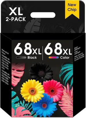68XL 68e Black and Color Ink Cartridge High Yield Replacement for HP Ink 68 68XL 68e Black and Color Ink Cartridge High Yield Replacement for HP Ink 68