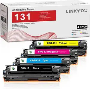 131 Toner Cartridge Set : 4 Pack 131 High Yield Replacement for Canon 131 Toner Cartridge CRG131 for ImageCLASS MF8280Cw MF624Cw MF628Cw LBP7110Cw MF8230Cn Printer - Black/Cyan/Magenta/Yellow 131 Toner Cartridge Set : 4 Pack 131 High Yield Replacement for Canon 131 Toner Cartridge CRG131 for ImageCLASS MF8280Cw MF624Cw MF628Cw LBP7110Cw MF8230Cn Printer - Black/Cyan/Magenta/Yellow