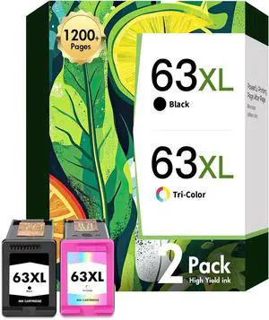 63 63XL Ink Cartridges Black and Color Combo Pack for HP 3830 4520 Printers 63 63XL Ink Cartridges Black and Color Combo Pack for HP 3830 4520 Printers