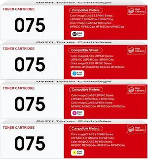 W.L.M 075 Toner Cartridge Set 4-Pack MF663Cdw MF665Cdw LBP646Cdw Toner W.L.M 075 Toner Cartridge Set 4-Pack MF663Cdw MF665Cdw LBP646Cdw Toner