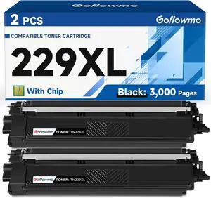 TN229XL TN229 Black Toner Cartridge High Yield MFC-L3720CDW L3780CDW 2-Pack TN229XL TN229 Black Toner Cartridge High Yield MFC-L3720CDW L3780CDW 2-Pack