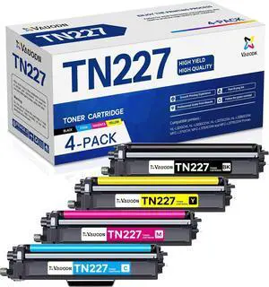 TN227 Toner Cartridge Set 4PK Compatible for Brother HL-L3210CW,BK/C/M/Y TN227 Toner Cartridge Set 4PK Compatible for Brother HL-L3210CW,BK/C/M/Y