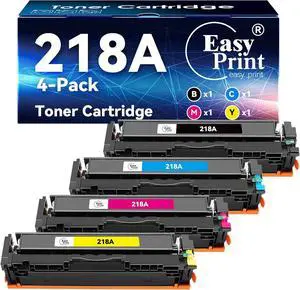 Compatible 218A Toner 3301sdw Replacement for HP 218A Toner Cartridges 4 Pack 218X Use with Color LaserJet Pro 3201dw MFP 3301fdw 3301cdw 3301sdw Printer W2180A W2180X Compatible 218A Toner 3301sdw Replacement for HP 218A Toner Cartridges 4 Pack 218X Use with Color LaserJet Pro 3201dw MFP 3301fdw 3301cdw 3301sdw Printer W2180A W2180X