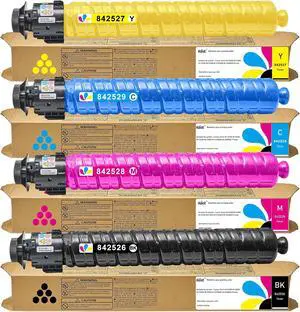 IM C4510 IM C6010 Toner Cartridge 4-Pack, 842526 842529 842528 842527 Compatible with Ricoh Lanier Savin IM C4510 C5510 C6010 C7010 Printers, Black Cyan Magenta Yellow IM C4510 IM C6010 Toner Cartridge 4-Pack, 842526 842529 842528 842527 Compatible with Ricoh Lanier Savin IM C4510 C5510 C6010 C7010 Printers, Black Cyan Magenta Yellow