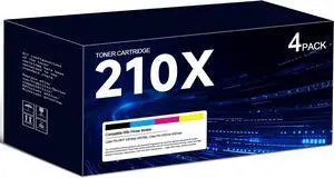 210X W2100XQ1 Cartridge Toner CMYK 4-Pk Replacement for HP 4201/4301 210X W2100XQ1 Cartridge Toner CMYK 4-Pk Replacement for HP 4201/4301