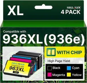 936XL 936 936e Ink Cartridges Combo Pack for HP Printers 9125e 9730e 9120e 936XL 936 936e Ink Cartridges Combo Pack for HP Printers 9125e 9730e 9120e