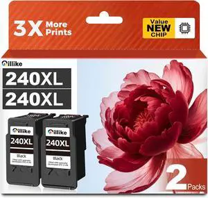 240XL Black Ink Cartridges Replacement Compatible for Canon PG-240 XL 240XL pg240 pg240xl Combo Pack for PIXMA MG3620 MG3600 MG3520 TS5120 MG2120 MX472 MX452 MX512 MX532 Printer (2 Black) 240XL Black Ink Cartridges Replacement Compatible for Canon PG-240 XL 240XL pg240 pg240xl Combo Pack for PIXMA MG3620 MG3600 MG3520 TS5120 MG2120 MX472 MX452 MX512 MX532 Printer (2 Black)