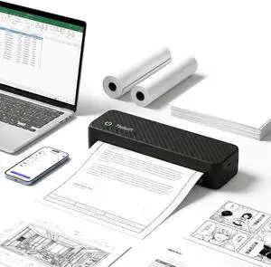 Portable Thermal Printer for Laptop, Inkless Bluetooth Printer Support 8.5" X 11" Letter & A4, with Phone Travel for Home Use Car Office School Portable Thermal Printer for Laptop, Inkless Bluetooth Printer Support 8.5" X 11" Letter & A4, with Phone Travel for Home Use Car Office School