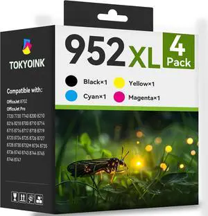 952XL Ink Cartridges Remanufactured Replacement for HP 952XL Ink Cartridges 952XL Ink Cartridges Remanufactured Replacement for HP 952XL Ink Cartridges