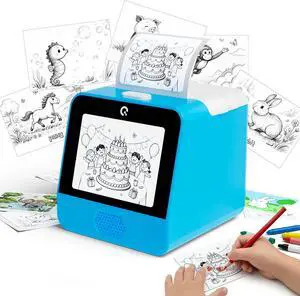Ognee AI Voice Sticker Printer for Kids, PortableThermal Printer with Display Screen, Voice Control Mini Printer, Instant Thermal Printer Toy for DIY and Learning with 2 Paper Rolls Ognee AI Voice Sticker Printer for Kids, PortableThermal Printer with Display Screen, Voice Control Mini Printer, Instant Thermal Printer Toy for DIY and Learning with 2 Paper Rolls