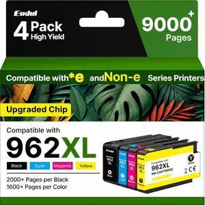 962XL Ink Cartridges Combo Pack Compatible for HP 962XL High Yield 962XL Ink Cartridges Combo Pack Compatible for HP 962XL High Yield