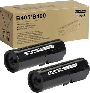 VersaLink B400/B405 Black Toner Cartridge Extra High Capacity 106R03584 Toner Cartridge Compatible for Xerox VersaLink B405 B400 B400N B400DN B405N B405DN Printer - 24,600 Pages, 2 Pack VersaLink B400/B405 Black Toner Cartridge Extra High Capacity 106R03584 Toner Cartridge Compatible for Xerox VersaLink B405 B400 B400N B400DN B405N B405DN Printer - 24,600 Pages, 2 Pack