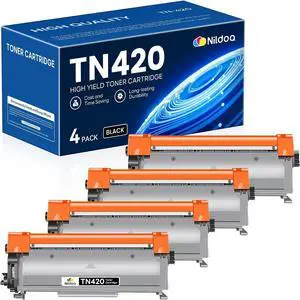 TN420 TN-420 Toner Cartridge Black Replacement for Brother TN-420 TN420 4 Pack TN420 TN-420 Toner Cartridge Black Replacement for Brother TN-420 TN420 4 Pack