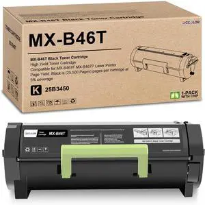MXB46T MX-B46T Toner Cartridge 1-Pack Black High Yield MXB46T MX-B46T Toner Cartridge 1-Pack Black High Yield