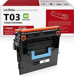 LeciRoba Compatible T13 Black Toner Cartridge Replacement for Canon T03 Toner for Canon 525iF 525iFZ 615iF 615iFZ 715iF 527iF 529iF 617iF 619iF 717iF 719iF X1861 X1871 Printer (1-Pack) LeciRoba Compatible T13 Black Toner Cartridge Replacement for Canon T03 Toner for Canon 525iF 525iFZ 615iF 615iFZ 715iF 527iF 529iF 617iF 619iF 717iF 719iF X1861 X1871 Printer (1-Pack)