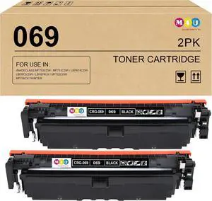 069 Black Toner Cartridge 2 Pack Compatible with Canon 069 Toner Cartridges, Working for Canon imageCLASS MF753Cdw MF751Cdw LBP674Cdw LBP673Cdw LBP674Cx MF752Cdw MF756Cx Printer(2 Pack, Black) 069 Black Toner Cartridge 2 Pack Compatible with Canon 069 Toner Cartridges, Working for Canon imageCLASS MF753Cdw MF751Cdw LBP674Cdw LBP673Cdw LBP674Cx MF752Cdw MF756Cx Printer(2 Pack, Black)