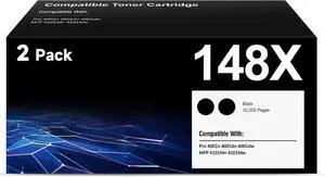148X Toner Cartridges High Yield (2-Pack) 148 148A W1480A W1480X 148X Toner Cartridges High Yield (2-Pack) 148 148A W1480A W1480X