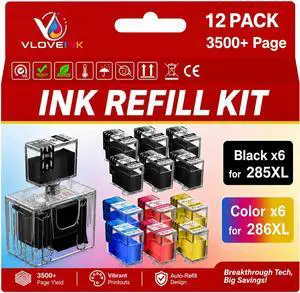 PG-285XL CL-286XL Ink Refill Kit for Canon PG-285 XL CL-286 XL Ink PG-285XL CL-286XL Ink Refill Kit for Canon PG-285 XL CL-286 XL Ink
