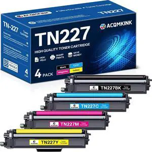 TN227 TN-227BK/C/M/Y High Yield Toner Cartridge Replacement for Brother TN227 TN-227 HL-L3270CDW MFC-L3770CDW HL-L3290CDW MFC-L3750CDW HL-L3210CW Printer 4 Pack TN227 TN-227BK/C/M/Y High Yield Toner Cartridge Replacement for Brother TN227 TN-227 HL-L3270CDW MFC-L3770CDW HL-L3290CDW MFC-L3750CDW HL-L3210CW Printer 4 Pack