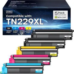 TN229 TN229XL Toner Cartridges for Brother MFC-L3780CDW 5 Pack TN229 TN229XL Toner Cartridges for Brother MFC-L3780CDW 5 Pack