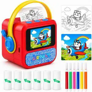 Sticker Maker for Kids, AI Voice Activated Mini Thermal Sticker Printer,Red Sticker Maker for Kids, AI Voice Activated Mini Thermal Sticker Printer,Red