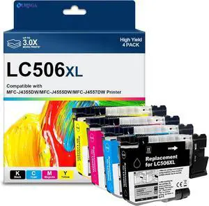LC506 LC506XL Ink Cartridges High Yield Compatible with LC 506 506XL Ink LC506 LC506XL Ink Cartridges High Yield Compatible with LC 506 506XL Ink