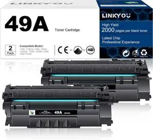 49A Toner Cartridge : 2 Pack 49A Toner Cartridge Replacement for HP 49A Q5949A 53A Q7553A Toner Cartridge for 1160 1160Le 1320 1320n 1320nw 1320t 1320tn 3390 3392 Printer - Black 49A Toner Cartridge : 2 Pack 49A Toner Cartridge Replacement for HP 49A Q5949A 53A Q7553A Toner Cartridge for 1160 1160Le 1320 1320n 1320nw 1320t 1320tn 3390 3392 Printer - Black