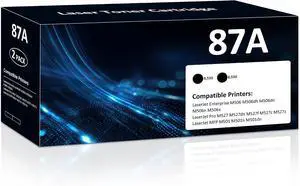 87A Black Toner Cartridges 2 Pack Replacement for HP 87A 87X CF287A Toner 87A Black Toner Cartridges 2 Pack Replacement for HP 87A 87X CF287A Toner
