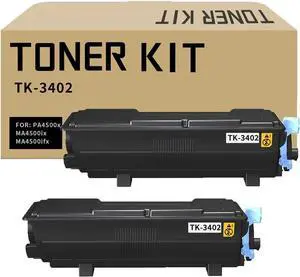 TK-3402 Toner Cartridge TK3402 Black 2 Pack Compatible for TK-3402 TK3402K for ECOSYS PA4500x MA4500ix MA4500ifx Printer Black TK-3402 Toner Cartridge TK3402 Black 2 Pack Compatible for TK-3402 TK3402K for ECOSYS PA4500x MA4500ix MA4500ifx Printer Black
