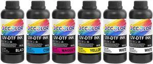 UV DTF Ink 500ML for Printer Printing on A B Films for i3200,i1600,L805,1390,DX4,DX5,DX6,DX7,DX10,TX800,XP600 UV Sticker Printer(500ML 2 White,1 Black,1 Cyan,1 Magenta,1 Yellow) UV DTF Ink 500ML for Printer Printing on A B Films for i3200,i1600,L805,1390,DX4,DX5,DX6,DX7,DX10,TX800,XP600 UV Sticker Printer(500ML 2 White,1 Black,1 Cyan,1 Magenta,1 Yellow)
