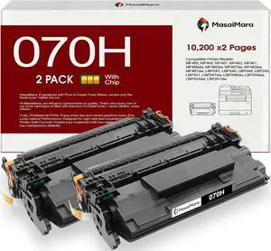 MasaiMara 070H 070 H High Capacity Compatible Toner Cartridges for Canon MF465 MF462 MF467 MF463 MF461 MF465dw MF462dw MF467dw MF463dw MF461dw LBP247 LBP246 LBP247dw LBP246dw Printer (Black 2-Pack) MasaiMara 070H 070 H High Capacity Compatible Toner Cartridges for Canon MF465 MF462 MF467 MF463 MF461 MF465dw MF462dw MF467dw MF463dw MF461dw LBP247 LBP246 LBP247dw LBP246dw Printer (Black 2-Pack)